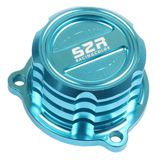 Accesorios de motocicleta cubierta de filtro de combustible cubierta de filtro de aceite azul