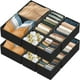 thumbnail image 1 of Organizador de cajones simple para el hogar plegable, juego de 12 unidades, color negro, 1 of 9