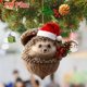 thumbnail image 2 of Adornos de bellota de animales del bosque, acogedores adornos navideños de bosque, decoración para el árbol de Navidad, decoración personalizada de piñas de pino, adornos colgantes de criaturas del b, 2 of 4