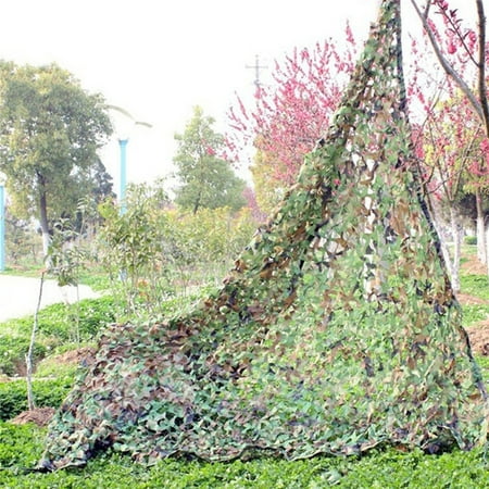 Woodland Camo Netting, Camouflage Net Camping Hunting Shooting Sunscreen Netting 39X78