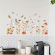 thumbnail image 5 of Pegatinas de pared de flores silvestres y mariposas, decoración extraíble, despegables y adhesivas, 2 hojas de 30 x 95 cm, vinilo 3D., 5 of 9