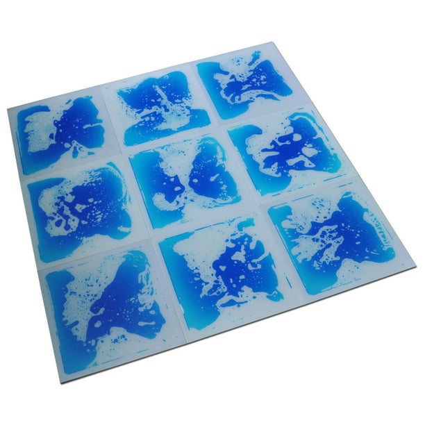 Art3d Kids Play Mat Fancy Floor Tile For Kids Room Liquid Encased Floor Tile, 12