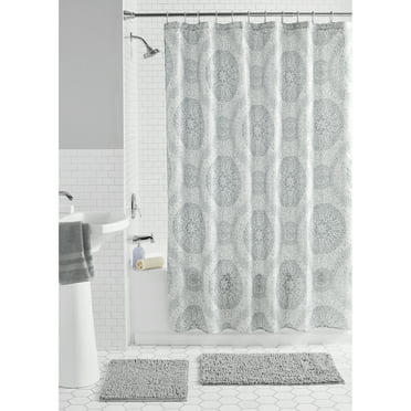 15 Piece Shower Curtain Set, 3d Shower Curtains Setup