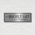 thumbnail image 3 of Luxe Metal Art 'My Bucket List' by Lori Deiter, Metal Wall Art, 36"x12", 3 of 9