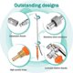thumbnail image 3 of Stainless Steel Sprayer Wand,1/4in&3/8in Brass Barb Sprayer Wand Replacement,29in Sprayer Wand+ Shu, 3 of 5