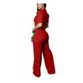 thumbnail image 2 of Jumpsuit YSINTL pantalones anchos de cintura alta para mujer, 2 of 5