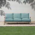 thumbnail image 2 of Mozaic Humble + Haute Outdura Solid Indoor/Outdoor Corded Sofa Set ETC Aqua - 23 in x 27 in x 5 in, 2 of 5