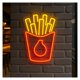 thumbnail image 2 of Letrero Luminoso Neón Con Forma De Patatas Fritas Regulable Para Comida Rápida, Pizzerías, Hamburgueserías, Restaurantes Y Cocinas Decoración 40cm, 2 of 3