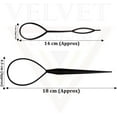 thumbnail image 2 of 3 Pairs Topsy Tool, Topsy Tail Hair Tool, Hair Loop Tools, Hair Pull, Ponytail Pull Through Tool, Hair Braid Tool, Inside Out Ponytail Tool, Hair Tail Tool, 2 of 5