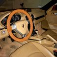thumbnail image 3 of 1 pcs Leather Steering Wheel Cover, Breathable Non-Slip Design, Soft and Comfortable Feeling, Universal 99 % Auto Car Steering Wh, 3 of 8