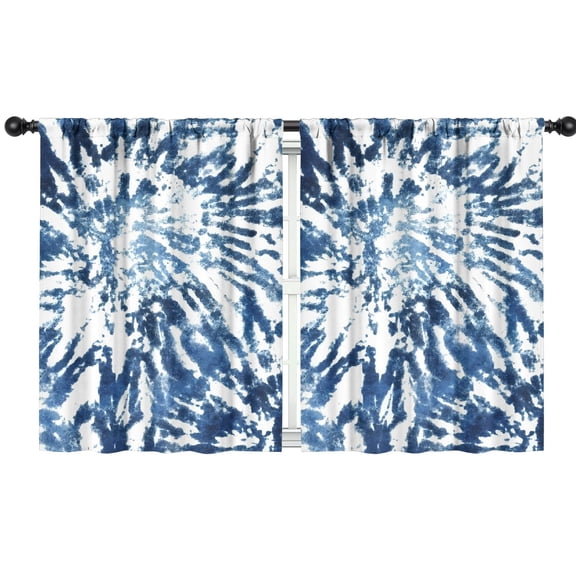 Blackout Kids Curtains,Colorful Tie Dye Pattern Childrens Insulated Curtains Set Of 2,Bedroom Essentials,Toddler Room Decor 42"x54"