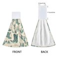 thumbnail image 3 of Haosy 2 Pack Kitchen Wash Cloths with Hanging Loops Absorbent Absorbent Quick Drying Hand Towels, Green Cowboy Boots Cactus Flower, 3 of 7