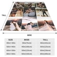 thumbnail image 3 of Custom Blanket with Photo Text Personalized Child Mother Father Christmas Halloween Lover Pet Personalized Gift Birthday Custom Picture Blanket (1Photos, 50"x40"), 3 of 6