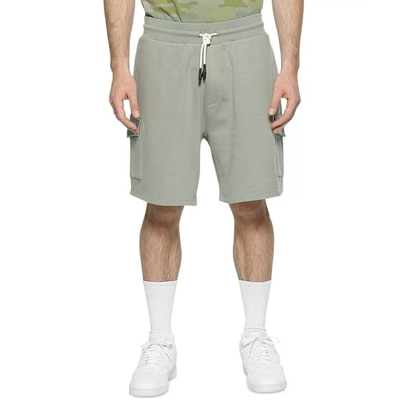 ELEVEN PARIS Men's Drawstring Cargo Shorts Green Size S MSRP $78