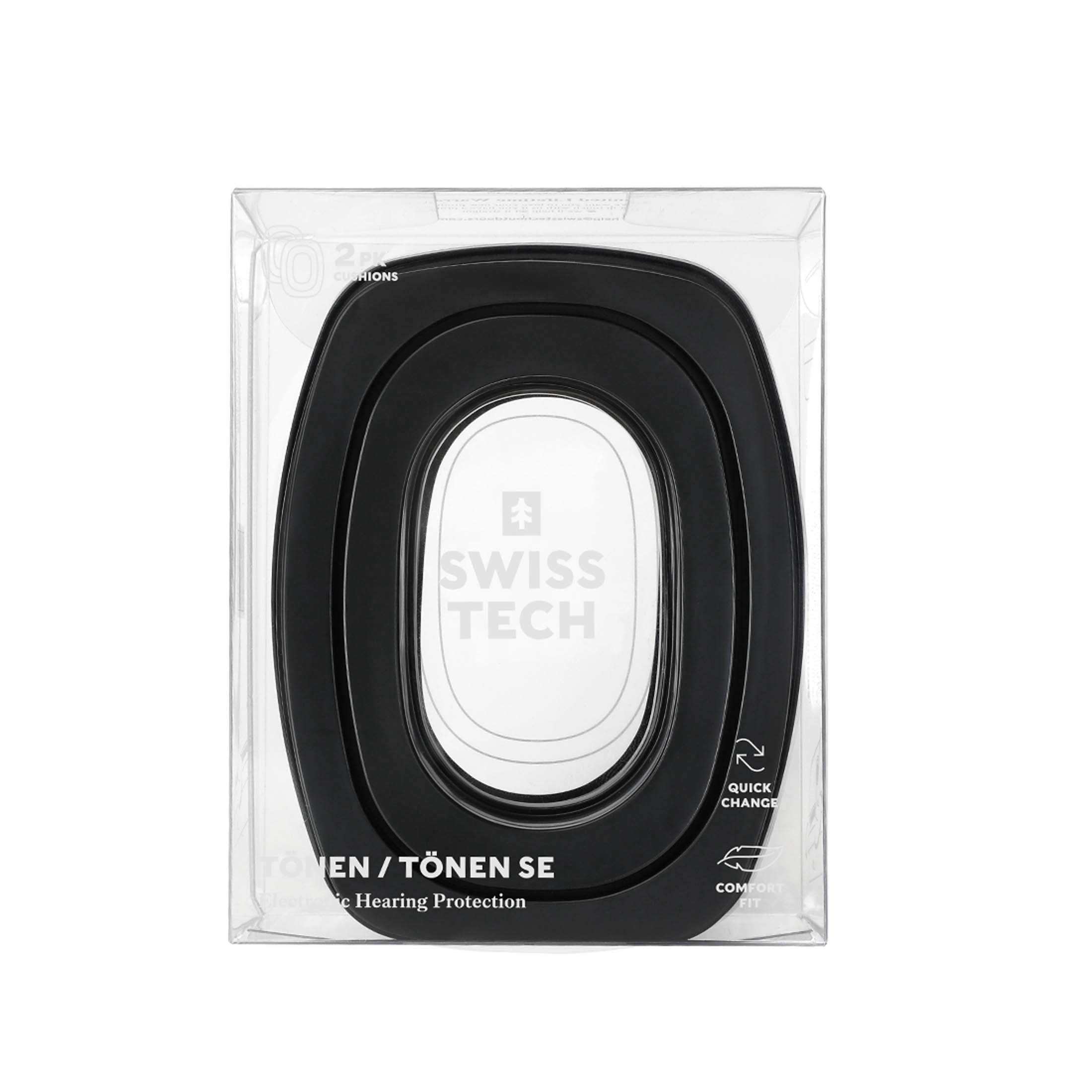 Swiss Tech Gel Pad Upgrade for TÖNEN & TÖNEN SE Hearing Protection, Black