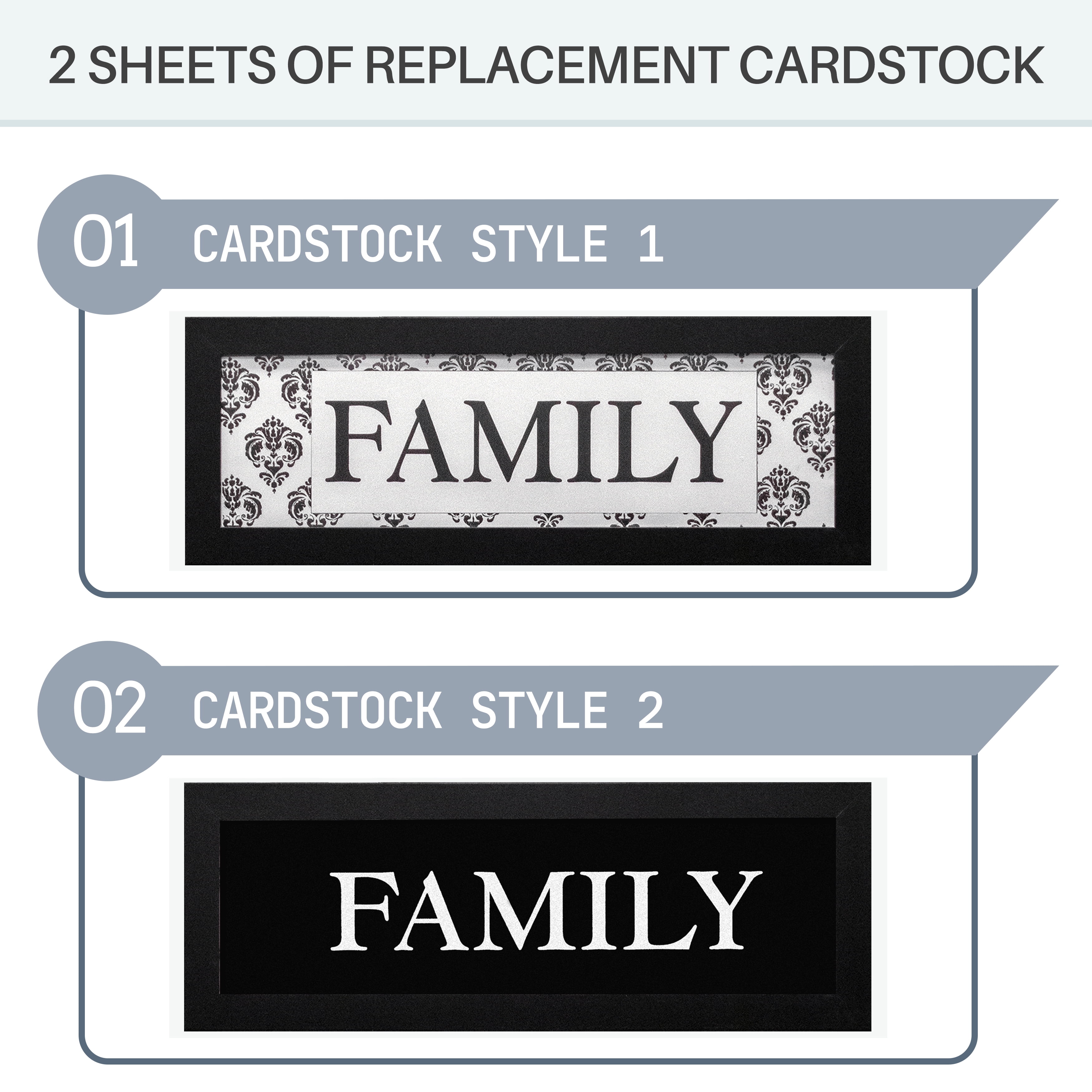 Hello Laura Family 8-Opening 4 x 6 Photo Frames, 8-Count Black Picture Frames