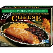 Amy's Frozen Meals, Cheese Enchilada Whole Meal, Made With Organic Corn and Tomatoes, Gluten Free Microwave Meal, 9 Oz