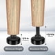 thumbnail image 2 of M10 Set of 8 Adjustable Feet for Furniture Straighteners, Adjustment Screws, Adjustment Feet with Knock-in Nut for Wooden Furniture Legs, 2 of 5