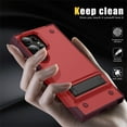 thumbnail image 3 of Dteck Kickstand Military Grade Cover for Samsung Galaxy S25 Ultra 5G Phone Case Rugged Heavy Duty Shockproof Anti-Drop Durable PC Hybride Silcone Bumper Shell, Red, 3 of 7