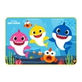 thumbnail image 2 of Baby Shark Kids Bath Rug, Polyester Foam, Skid-Resistant, 30 x 20, Blue, 2 of 5