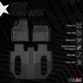 thumbnail image 2 of OMAC Premium Floor Mats for Tesla X 2022-2024 All-Weather Heavy Duty Black, 2 of 10