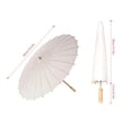 thumbnail image 5 of Shoreew 60/80CM DIY Hand-Painting Paper Umbrella Chinese Style Decorative White Oil-paper Umbrella with Wooden Handle Kids Coloring Oriental Umbrella Crafts, 5 of 6