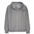 thumbnail image 1 of ICHUANYI Clearance Women's Casual Embroidered Letter Sweatshirts Pockets Winter Oversized Outwear Long Coat(Gray, L) ICHUANYI WER2023081512667, 1 of 4