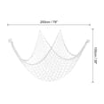 thumbnail image 2 of Uxcell Fishing Net Decor, 80" x 40" Fish Net Decor Party Accessory, Creamy White, 2 of 6