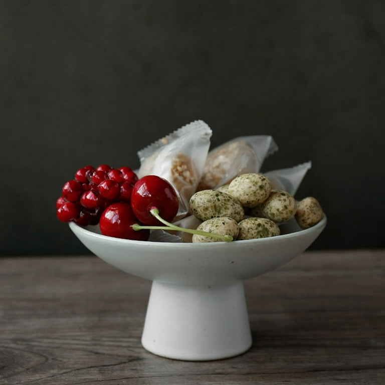 Glass Footed Fruit Bowl Terrarium Kitchen Pedestal Centerpiece