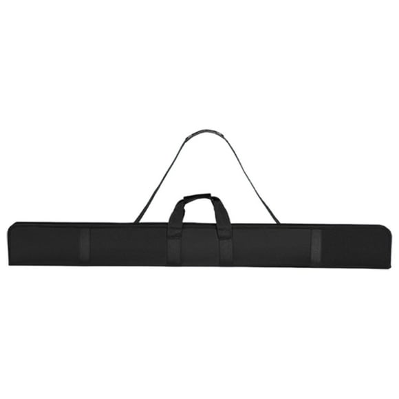 Estuche de transporte para taco de billar de 130 cm 3/4 con funda protectora y accesorios, diseño de dos ranuras Negro