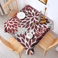 thumbnail image 2 of Red Floral and Petal Pattern Square Tablecloth,Waterproof Square Table Cover,Wipeable Spillproof Washable Table Cover for Home Kitchen Party Decor 42"X42"(107x107cm), 2 of 6