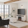 thumbnail image 2 of Farmington Electric Fireplace TV Console for TVs up to 60", Ivory Oak, 2 of 9