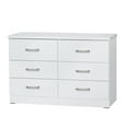 thumbnail image 2 of Better Home Products DD & PAM 6 Drawer Engineered Wood Bedroom Dresser in White, 2 of 4