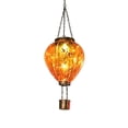 thumbnail image 2 of Solar Hot Air Balloon Hanging Light for Garden and Patio, Waterproof LED Lantern for Tree and Pergola, Floral Relief Accent for Balcony, Auto On/Off Outdoor Illumination, Unique Holiday Decor, 2 of 6