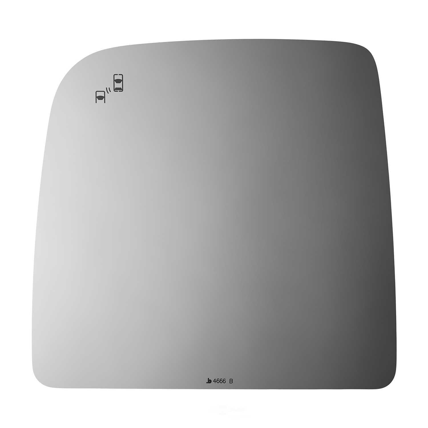 Burco Side View Mirror Replacement Glass - Clear Glass - 4666B