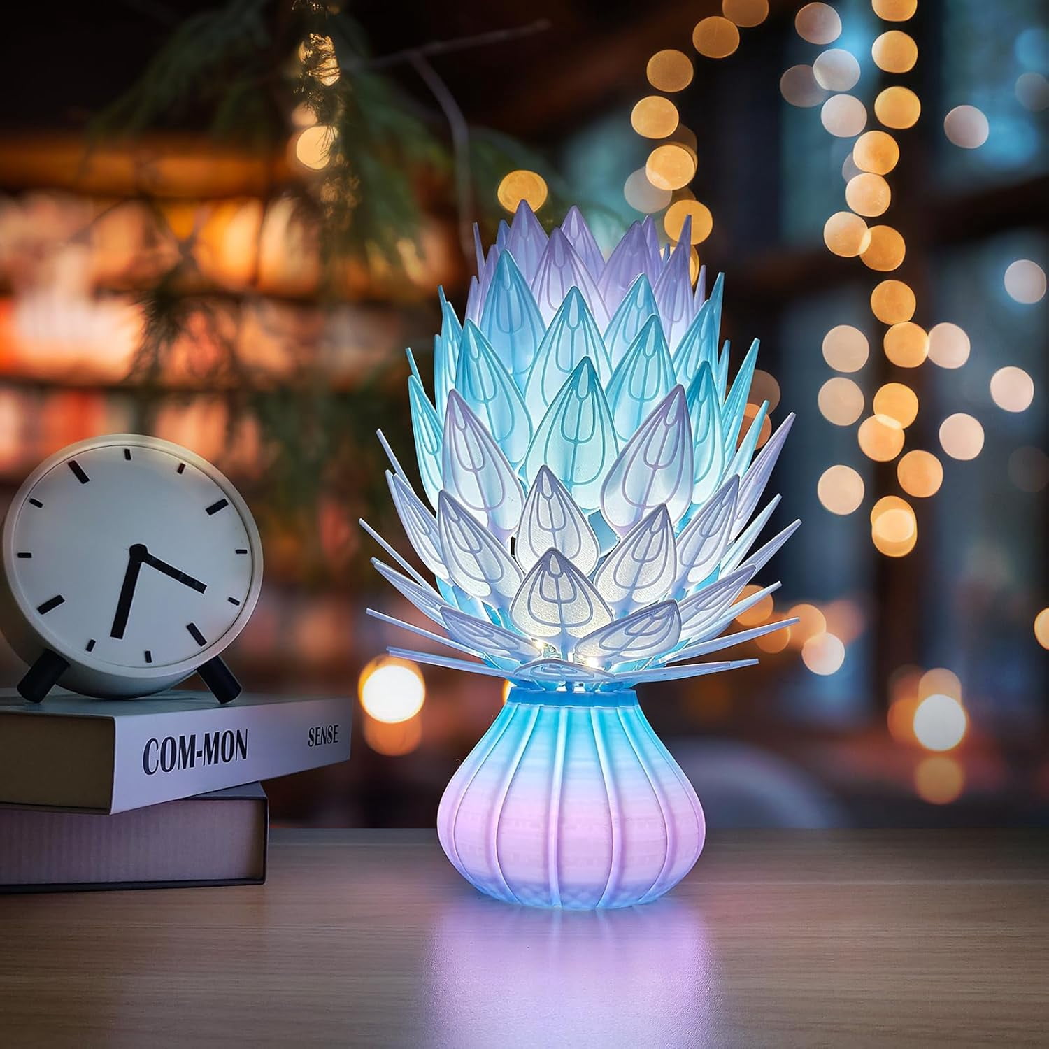 IEMAI PETG Filament 1.75mm, Translucent Dual Color Gradient Blue to Purple, High-Speed 3D Printer Up 600mm/s, 1kg Spool for Artistic Creations & Home Decor