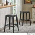 thumbnail image 2 of Noble House Asheville 26" Wooden Counter Stool, Set of 2, Black Finish, 2 of 5