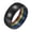 Black, variant on Rainbow Rings for Men Women 8mm Pride LGBTQ Transgender Simple Band Stainless Steel Colorful Unisex Love is Love Gay Lesbian Personalized Jewelry Silver Plated Size 10