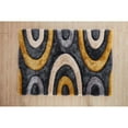 thumbnail image 4 of MDA Rug Imports Mateos Shag Collection Area Rug Grey/Gold 5' X 7' Geometric,Abstract 5' x 8' Indoor,Shag Yellow,Gold,Ivory Rectangle, 4 of 5