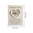 thumbnail image 3 of Angel Pocket Hug Themed Pocket Gift Card Decoration, Cute Small Gift for Family Friends, Heartwarming Keepsake for Birthday Holiday and Daily Encouragement, 2.76*3.54in, B, 3 of 5