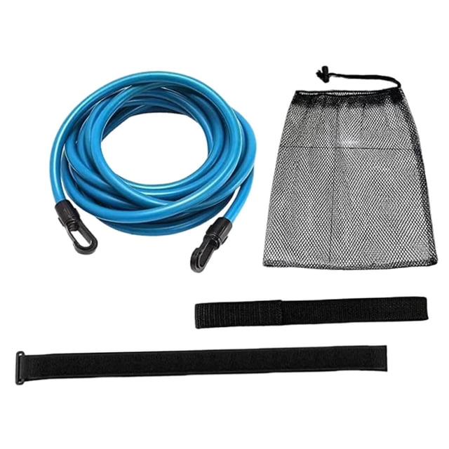guohui Aquatic Resistance Belt Swim Training Band Speed Training Professional Practical Blue 3M