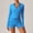 Bleu(Veste+short), variante sur PISONIC Ensembles d'Entraînement Deux Pièces pour Femmes Soutien-Gorge de Sport Assorti Taille Haute Short Moulant Gym Yoga Vêtements Athlétiques
