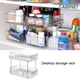 thumbnail image 3 of Ounissouiy Estante de almacenamiento debajo del fregadero: maximiza el espacio y mantiene la cocina limpia y ordenada Práctico organizador de Almacenamiento y organización del hogar, 3 of 6