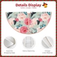 thumbnail image 4 of KLL Roses and Butterflies Christmas Tree Skirt 30" ,Party Decorations Farmhouse for Christmas Decorations Holiday Party, 4 of 6