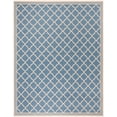 thumbnail image 2 of SAFAVIEH Beach House Nima Trellis Indoor/Outdoor Area Rug Blue/Cream, 8'6" x 12', 2 of 7