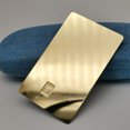 thumbnail image 3 of Tarjeta de crédito de metal con espejo dorado de acero inoxidable., 3 of 8