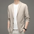 thumbnail image 2 of Levmjia Blazer Jackets For Men Big and Tall Men's Fashion Lapel England Solid Color High Quality Casual Pocket Button Suit, 2 of 4