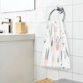 thumbnail image 3 of Yayeee 2 Pack Hand Towels for Bathroom 100% Cotton 16" x 28" Soft Absorbent Kitchen Towel, Green Garden Pattern, 3 of 7