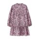 thumbnail image 5 of VISgogo Vestido de primavera para mujer, vestido de manga larga con estampado floral/leopardo con cuello en V, trajes sueltos hasta la rodilla para mujer VISgogo moda, 5 of 9