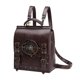 thumbnail image 5 of Mochila de cuero de PU, maletín, mochila para ordenador, bolso de mensajero grande, bolso para portátil para acampar, Cosplay, compras, adultos, 5 of 8